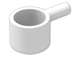 LEGO® Brick: Minifig Saucepan 4529 | Color: White