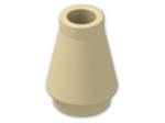 LEGO® Brick: Cone 1 x 1 4589 | Color: Brick Yellow