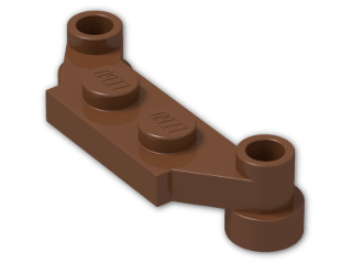 LEGO® Brick: Plate 1 x 4 Offset 4590 | Color: Reddish Brown