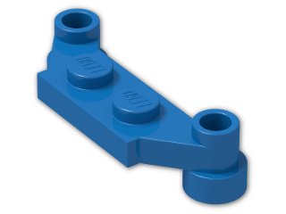 LEGO® Brick: Plate 1 x 4 Offset 4590 | Color: Bright Blue