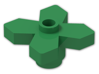 LEGO® Stein: Plant Flower 2 x 2 Leaves 4727 | Farbe: Dark Green