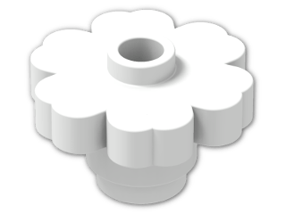LEGO® Brick: Plant Flower 2 x 2 4728 | Color: White