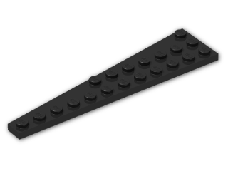 LEGO® Brick: Wing 3 x 12 Right 47398 | Color: Black