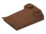 LEGO® Stein: Slope Brick Curved 2 x 2 x  2/3 with Fin and 2 Studs 47456 | Farbe: Reddish Brown