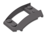 LEGO® Stein: Wedge 4 x 3 Curved with 2 x 2 Cutout 47755 | Farbe: Dark Stone Grey