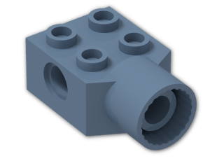 LEGO® Brick: Technic Brick 2 x 2 with Hole and Rotation Joint Socket 48169 | Color: Sand Blue