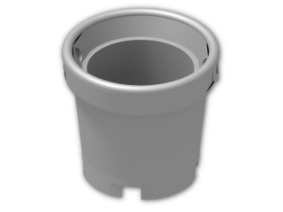 LEGO® Brick: Bucket 2 x 2 48245 | Color: Silver