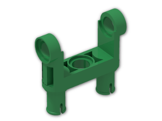 LEGO® Brick: Technic Connector Toggle Joint Smooth Double with 2 Pins 48496 | Color: Dark Green