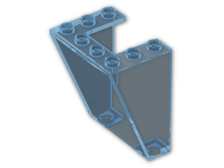 LEGO® Brick: Windscreen 3 x 4 x 4 Inverted 4872 | Color: Transparent Light Blue