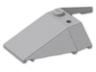 LEGO® Brick: Wedge 4 x 4 Triple with Stud Notches 48933 | Color: Medium Stone Grey