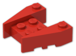 LEGO® Stein: Wedge 3 x 4 with Stud Notches 50373 | Farbe: Bright Red
