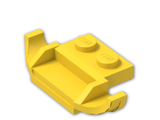 LEGO® Stein: Plate 1 x 2 with Racer Grille 4 x 1 x 2/3 50949 | Farbe: Bright Yellow