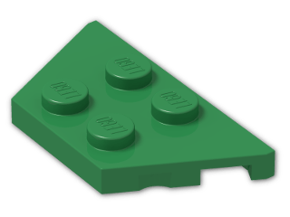LEGO® Brick: Wing 2 x 4 51739 | Color: Dark Green