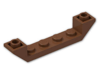 LEGO® Stein: Slope Brick 45 6 x 1 Double Inverted with Open Center 52501 | Farbe: Reddish Brown