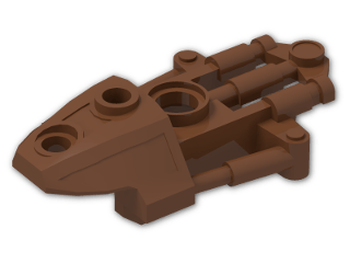 LEGO® Stein: Technic Bionicle Toa Inika Thigh Armor 53543 | Farbe: Reddish Brown