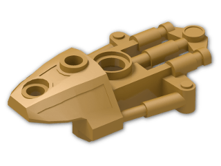 LEGO® Stein: Technic Bionicle Toa Inika Thigh Armor 53543 | Farbe: Warm Gold