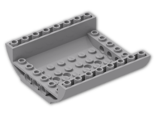 LEGO® Stein: Slope Brick Curved 8 x 8 x 2 Inverted Double 54091 | Farbe: Medium Stone Grey