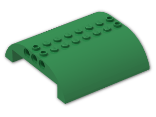 LEGO® Stein: Slope Brick Curved 8 x 8 x 2 Double 54095 | Farbe: Dark Green