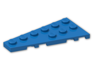 LEGO® Brick: Wing 3 x 6 Left 54384 | Color: Bright Blue