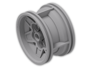 LEGO® Brick: Wheel Rim 26 x 43 with 6 Spokes and 6 Pegholes 56908 | Color: Medium Stone Grey