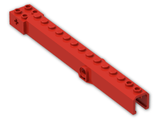 LEGO® Stein: Crane Arm Outside with Pegholes 57779 | Farbe: Bright Red