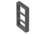 LEGO® Brick: Window 1 x 4 x 6 Frame with Three Panes 57894 | Color: Dark Stone Grey