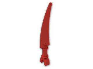 LEGO® Brick: Minifig Sword Saber with Clip Pommel 59229 | Color: Bright Red