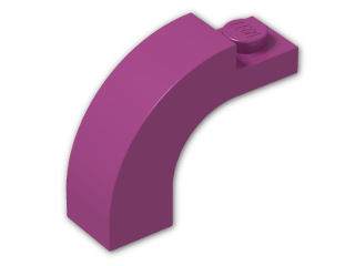 LEGO® Brick: Arch 1 x 3 x 2 with Curved Top 6005 | Color: Bright Reddish Violet