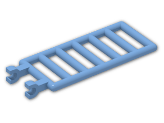 LEGO® Brick: Bar 7 x 3 with Double Clips 6020 | Color: Medium Blue