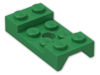 LEGO® Brick: Car Mudguard 2 x 4 with Central Hole 60212 | Color: Dark Green