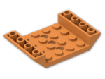 LEGO® Brick: Slope Brick 45 6 x 4 Double Inverted with Center Holes 60219 | Color: Bright Orange