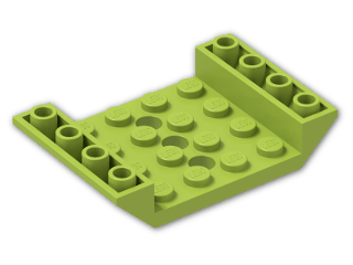 LEGO® Brick: Slope Brick 45 6 x 4 Double Inverted with Center Holes 60219 | Color: Bright Yellowish Green