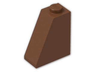 LEGO® Brick: Slope Brick 65 2 x 1 x 2 60481 | Color: Reddish Brown