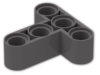 LEGO® Stein: Technic Beam 3 x 3 T-shaped 60484 | Farbe: Dark Stone Grey