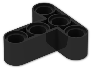 LEGO® Brick: Technic Beam 3 x 3 T-shaped 60484 | Color: Black