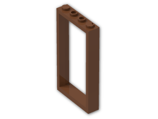 LEGO® Brick: Door 1 x 4 x 6 Frame 60596 | Color: Reddish Brown