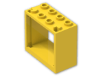 LEGO® Stein: Window 2 x 4 x 3 with Square Holes 60598 | Farbe: Bright Yellow