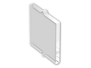 LEGO® Stein: Glass for Window 1 x 2 x 2 without Sill 60601 | Farbe: Transparent