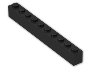 LEGO® Stein: Brick 1 x 10 6111 | Farbe: Black