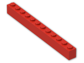 LEGO® Stein: Brick 1 x 12 6112 | Farbe: Bright Red