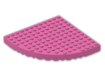 LEGO® Brick: Brick 12 x 12 Corner Round (Needs Work) 6162 | Color: Bright Purple