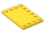 LEGO® Stein: Tile 4 x 6 with Studs on Edges 6180 | Farbe: Bright Yellow