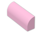 LEGO® Brick: Brick 1 x 4 x 1.333 with Curved Top 6191 | Color: Light Purple