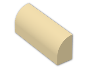 LEGO® Brick: Brick 1 x 4 x 1.333 with Curved Top 6191 | Color: Brick Yellow