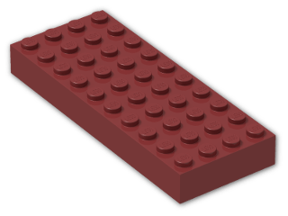 LEGO® Brick: Brick 4 x 10 6212 | Color: New Dark Red