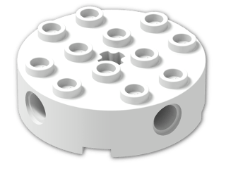 LEGO® Brick: Brick 4 x 4 Round with Holes 6222 | Color: White