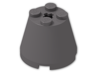 LEGO® Stein: Cone 3 x 3 x 2 6233 | Farbe: Dark Stone Grey