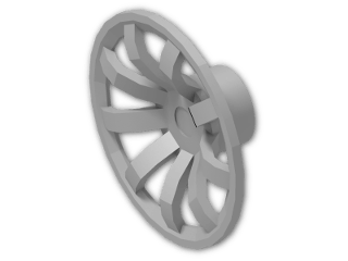 LEGO® Brick: Wheel Cover 9 Spoke for Wheel 14 x 17 62701 | Color: Silver