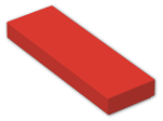 LEGO® Brick: Tile 1 x 3 with Groove 63864 | Color: Bright Red