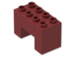 LEGO® Stein: Duplo Brick 2 x 4 x 2 with 2 x 2 Cutout on Bottom 6394 | Farbe: New Dark Red